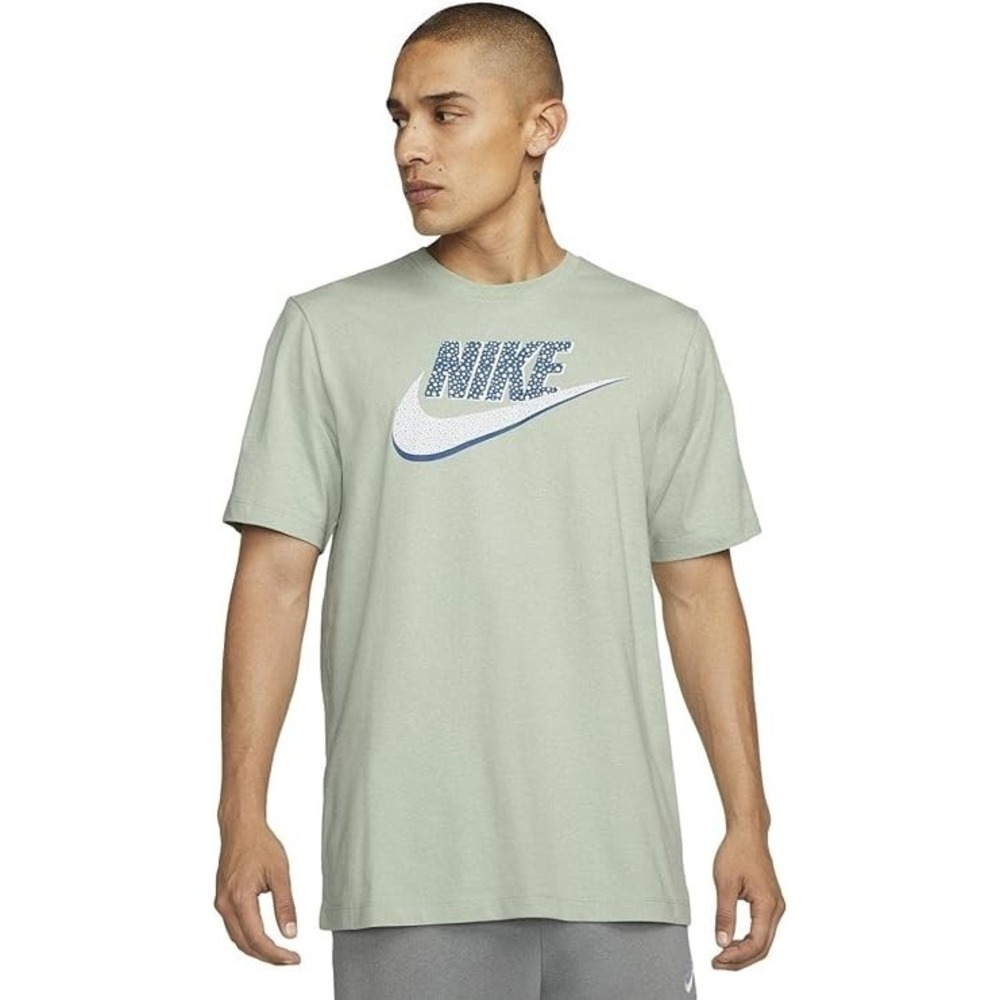 Nike Men's Dri-Fit Sportswear Logo Short Sleeve T Shirt‎ Seafoam Green Blue S